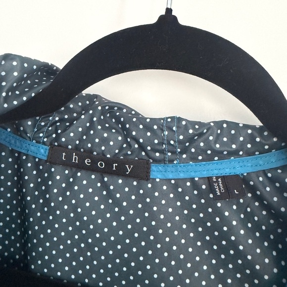 Theory Polka Dot Jacket in Black and White Shell Jacket - Picture 2 of 3